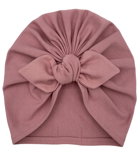 Turban supeł w kolorze brudny róż