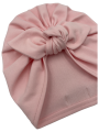 Turban supeł w kolorze jasny róż