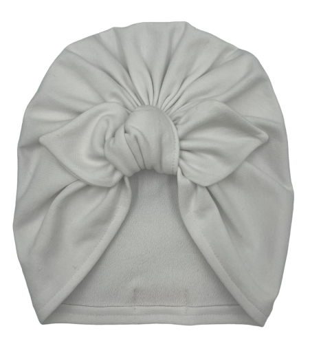 Turban supeł w kolorze białym