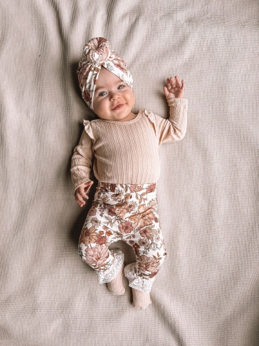 Legginsy dla dziewczynki retro flowers