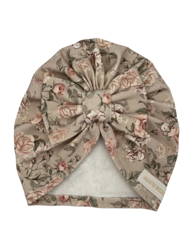 Jesienny turban kokarda herbal roses