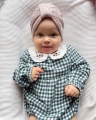 Turban swetrowy modern brudny róż