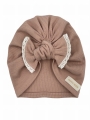 Turban supełek prążek antyczny róż