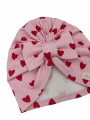Turban kokarda PINK LOVE sweet baby