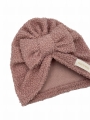 Turban kokarda mała owieczka brudny róż