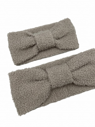 Zestaw opasek dla mamy i córki MODERN szary beż