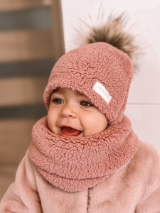 Wybierz kolor zestawu ( czapka + komin ) baranek 