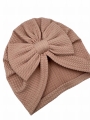 Wiosenny turban big bow babygirl pastelowy róż