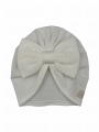 Wiosenny turban big bow babygirl ecru