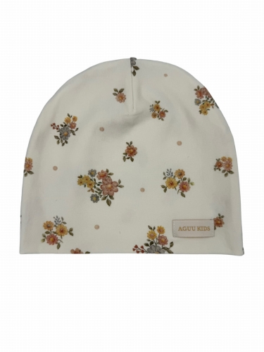 Wiosenna czapka dla dziewczynki delikatne kwiaty