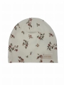 Wiosenna czapka dla dziewczynki róże na ecru