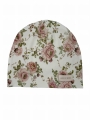 Wiosenna czapka babygirl pink rose