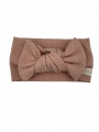 Wiosenna opaska big bow pastelowy róż