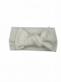Wiosenna opaska big bow ecru