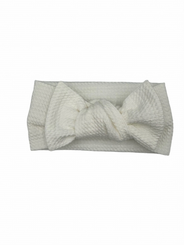 Wiosenna opaska big bow ecru