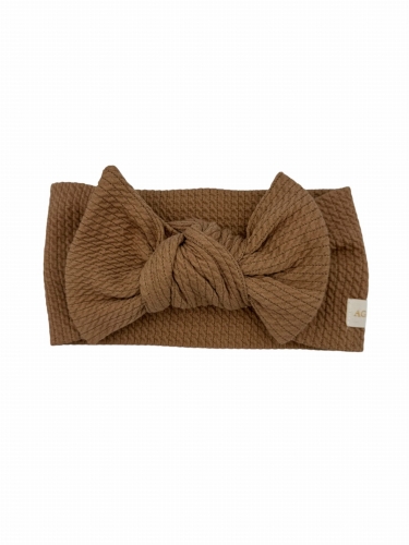 Wiosenna opaska big bow cappuccino