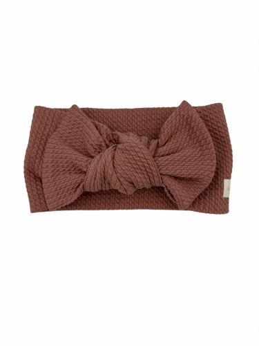 Wiosenna opaska big bow old rose