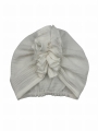 Turban falbanka muślin natura ecru babygirl