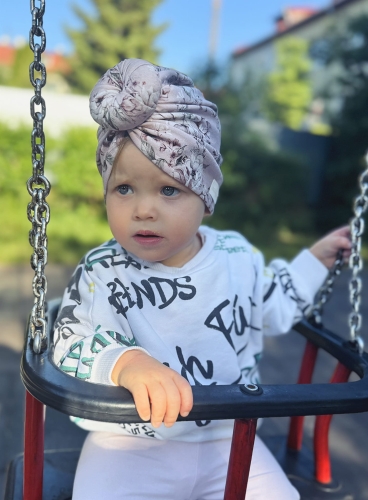 Turban donut newbie rosie róż babygirl